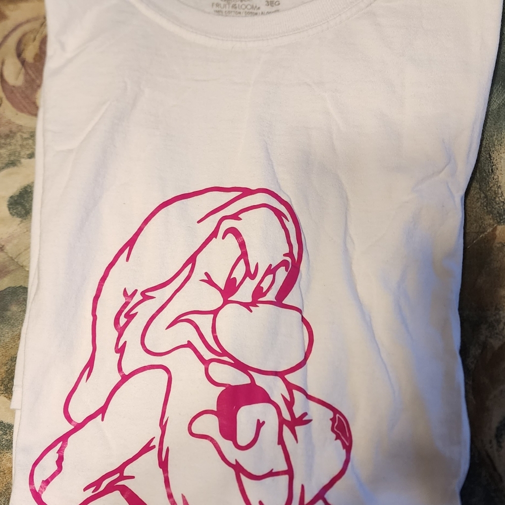 3X Fruit of the Loom White Shirt w/Grumpy Dwarf